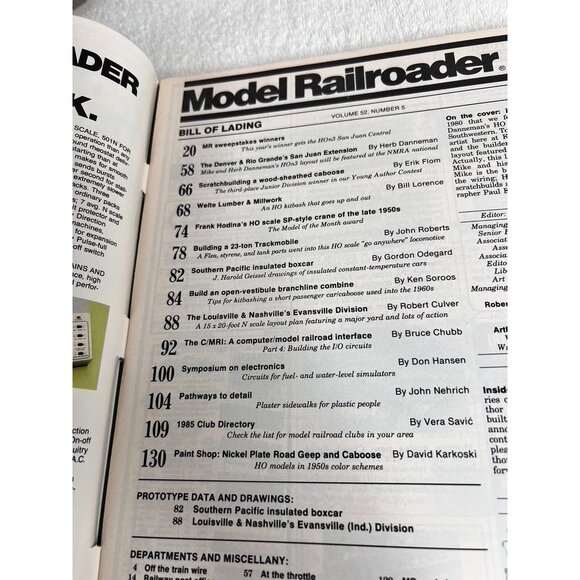 Vintage Model Railroader Magazines 1985 Lot of 8 Issues Trains - Picture 9 of 16